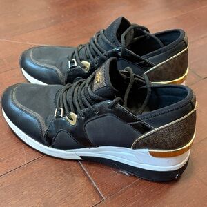 MK Michael Kors Black/brown/gold Runners
